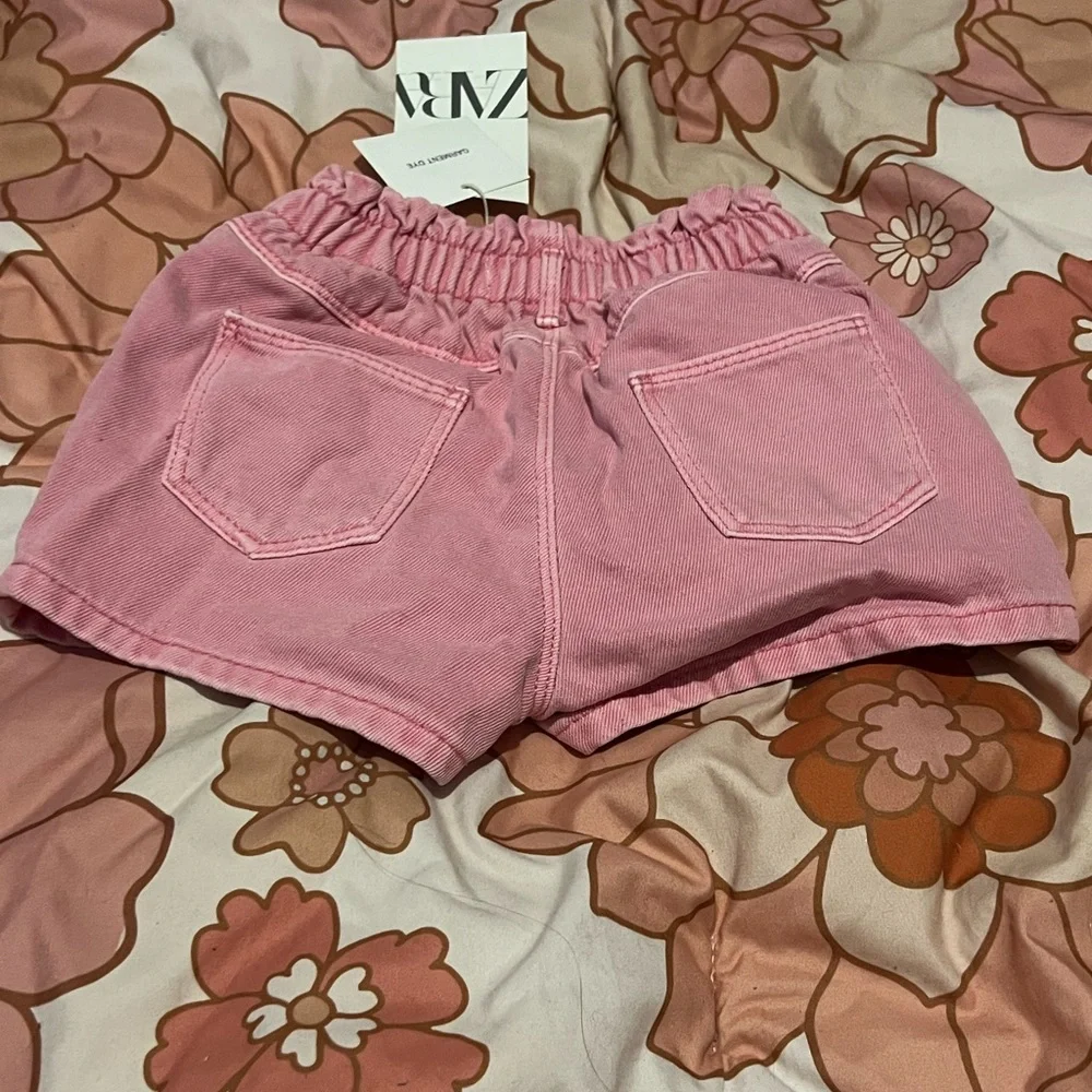 (NWT) zara garment dye shorts - Picture 3 of 5